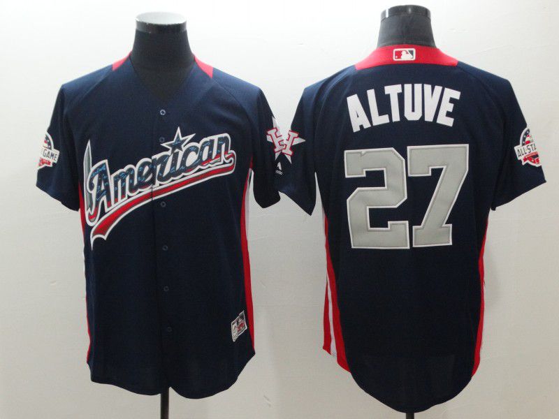 Men Houston Astros #27 Altuve Blue All star MLB Jerseys